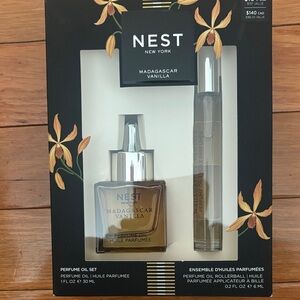NEST Fragrances Madagascar Vanilla Perfume Oil Set - Black and Gold Accents